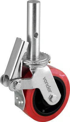 Rodízio 6" PU para Andaime – Vonder