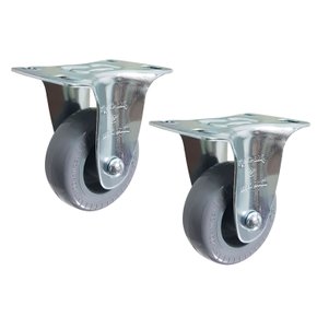 Rodízio Fixo 2” FLR 210 BP 45kg Cinza 100559 2un Rod-Car