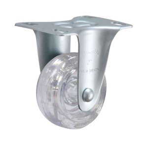 Rodízio Fixo 2” FLR 210 GEL 30kg Incolor 123986 Rod-Car