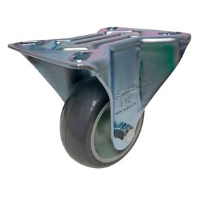 Rodízio Fixo 3” FLR 312 BP 80kg Cinza 110690 Rod-Car