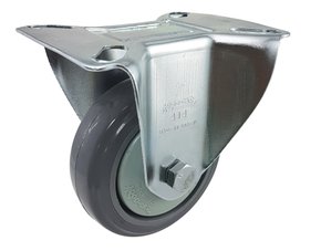 Rodízio Fixo 4” FLR 414 BPKC 110kg Cinza Rolamento 107783 Rod-Car