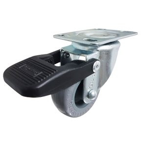 Rodízio Giratório 2” GLRO 210 BP 45kg Cinza C/Freio 106885 Rod-Car