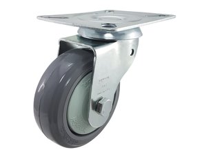 Rodízio Giratório 4” GLR 414 BPKC 110kg Cinza Rolamento 107782 Rod-Car