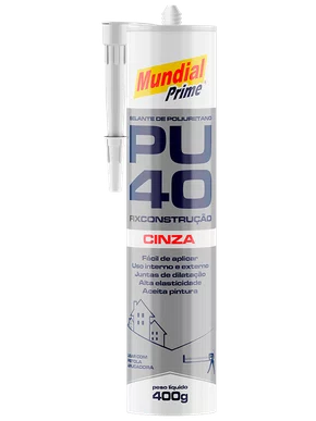 Selante De Poliuretano Pu40 400Gr Cinza Mundial Prime