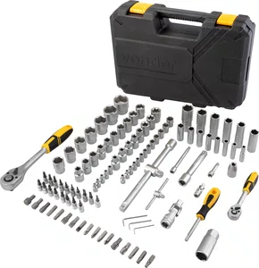 Jogo de Soquetes e Catracas 1/2" e 1/4" 108 Peças Vonder