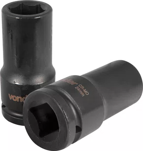Soquete Sextavado Longo Encaixe 3/4" 24 mm Aço Cromo Molibdênio Vonder
