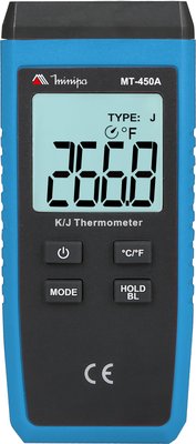 Termômetro Digital 1 Canal -50 a 1300°C Tipo K Ou J MT-450A Minipa