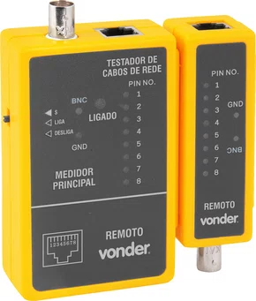 TESTADOR CABOS DE REDE RJ45/COAXIAL VD