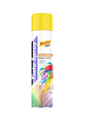 Tinta Spray Amarelo 400ml Mundial Prime