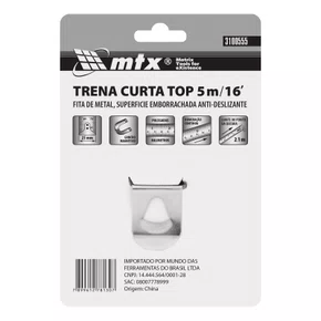 Trena MTX 5M com Gancho Magnético e Emborrachada - Tita Ferramentas