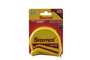 Trena de Bolso 8 Metros C/ Blister Linha Milímetros e Polegadas KTS1-8ME-S Starrett