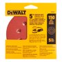 Discos Lixa 5" Grão 150 Fino 8F DW4304 5un DeWalt