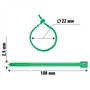 Abraçadeira Nylon 100 x 2,5mm Verde 100un A11080 Ajax