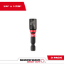 Adaptador Magnético 1/4" X 50Mm X 1/4" com 03 peças G 49-66-4522 Milwaukee