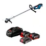 Aparador de Grama Bosch 18V-33 + Carreg e 2 Baterias 4Ah + Bateria 2Ah de Brinde
