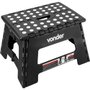 Banqueta Plástica Dobrável Preta Altura 220mm Vonder