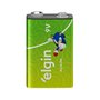 Bateria Pilha 9V Alcalina Elgin