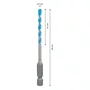 Broca HEX-9 Multiconstruction 4x45x90 2608900570 Bosch