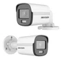 Câmera Bull Analógica Colorvu 2MP Lente 2,8mm Luz Branca Suplementar 20M IP67 Plástico DS-2CE10DF0T-PF(2.8MM) Hikvision