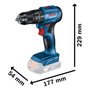 Combo 18V Parafusadeira Furadeira GSB185-LI + Chave impacto GDR18V-200 Maleta Alumínio 0615A0025X Bosch