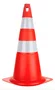 Cone de Sinalização Flexível Laranja e Branco 70cm WPS1910 - Deltaplus