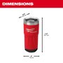 Copo Térmico 590ml  Vermelho 48-22-8392R Milwaukee