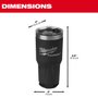 Copo Térmico 890ml Preto 48-22-8393B Milwaukee