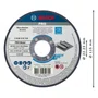 Disco Corte 4.1/2" 115x2,5mmx22,2 Std Metal 2608619738 Bosch
