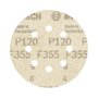 Disco de Lixa Velcro Bosch PRO F355 125mm Grão 120 com 5 Unidades