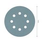 Disco de Lixa Velcro Bosch PRO F355 125mm Grão 1200 com 5 Unidades