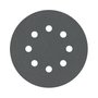 Disco de lixa Velcro Bosch PRO F355 125mm Grão 400 com 5 unidades
