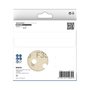 Disco de lixa Velcro Bosch PRO F355 125mm Grão 400 com 5 unidades