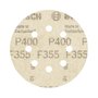 Disco de lixa Velcro Bosch PRO F355 125mm Grão 400 com 5 unidades