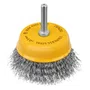 Escova Copo Aço Inox Trançada 65mm x M14 74620355 Denzel