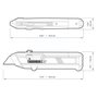 Estilete Trapezoidal Recarregável 18mm TB-H4S2-03 ToughBuilt