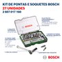 Jogo De Bits e Soquetes Bosch 27 Peças