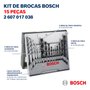 Jogo De Brocas Mix Bosch 3 a 8mm 15 Peças