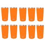 Kit 10 Copos Térmicos Aço Inox 420ML Branco p/ Água Cerveja Café - Quente e Frio