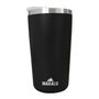 Kit 10 Copos Térmicos Aço Inox 420ML Preto p/ Água Cerveja Café - Quente e Frio