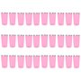 Kit 30 Copos Térmicos Aço Inox 420ML Rosa p/ Água Cerveja Café - Quente e Frio