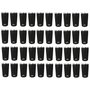 Kit 40 Copos Térmicos Aço Inox 420ML Preto p/ Água Cerveja Café - Quente e Frio