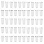 Kit 50 Copos Térmicos Aço Inox 420ML Branco p/ Água Cerveja Café - Quente e Frio