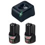 Kit Carregador GAL 12V-20 + 2 Baterias 12V 2Ah Bosch