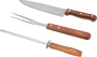 Kit Churrasco 4 Peças Aço Inox com Maleta Vonder