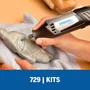 Kit De Acessórios 11 peças Para Gravar Esculpir e Esmerilhar 729 Dremel
