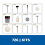 Kit De Acessórios 20 peças Para Limpar e Polir 726 Dremel