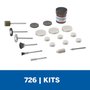 Kit De Acessórios 20 peças Para Limpar e Polir 726 Dremel