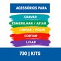 Kit de Acessórios Dremel com 52 Peças para Micro Retífica