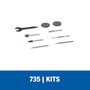 Kit De Acessórios 735 Dremel 9 Peças Para Vidro e Pedra