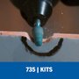 Kit De Acessórios 735 Dremel 9 Peças Para Vidro e Pedra